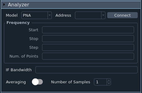 Analyzer Controls